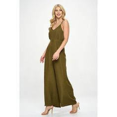 The Mia Jumpsuit is sleeveless with adjustable straps and a loose tie that cinches in the waist for a perfect fit. The wide leg fit creates a super flattering silhouettte and will keep you cool all season long. Made in USA. Material - 100% Polyester. Machine washable. Loose Tie, Linen Jumpsuit, Olive Color, Rust Color, Keep Your Cool, Wide Leg Jumpsuit, Dusty Pink, Pink Color, Jumpsuit Romper