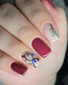 Design Dip Nails, Christmas Dip Powder Nails Ideas, Nails Tools, Christmas Nail Art Ideas, Nails Christmas, Cute Gel Nails, Dip Powder Nails