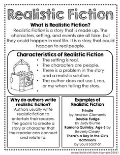 the real fiction worksheet for students to practice reading and writing with their readers