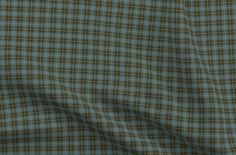 a blue and brown plaid fabric