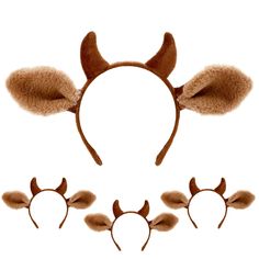 PRICES MAY VARY. COW EARS HEADBAND -The realistic brown color of the cow headband looks and feels like a restoration of the cow look, with fluffy cow ears and sturdy cow horns that make the cow headband less likely to collapse, and a unique look that will make you stand out in a crowd HIGH QUALITY - Handmade cow headband stronger and more durable, the wider part of the headband won't strangle the head, non-slip and won't fall off VERSATILE USE - Cow ears are suitable for matching with Halloween Cow Ears Headband, Cow Headband, Animal Ears Headband, Horns Costume, Fluffy Cow, Cow Ears, Cow Costume, Fluffy Cows, Cow Horns