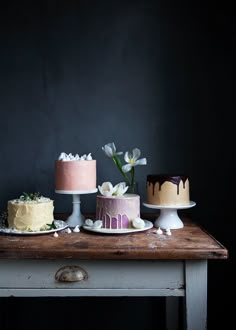 the cover of swedish food blogs, featuring cakes and other desserts on a table