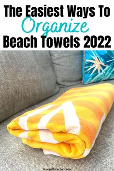 beach towel storage ideas Luxury Beach Towels, Beach Hacks Clever Ideas, Beach Hacks For Adults, Beach Hacks Kids