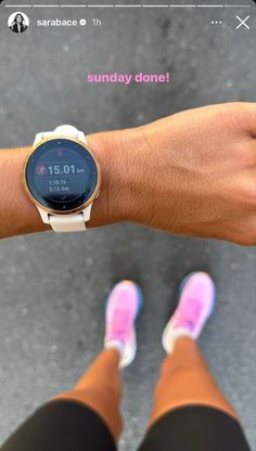 a woman's arm with a watch on it and the words sunday donee