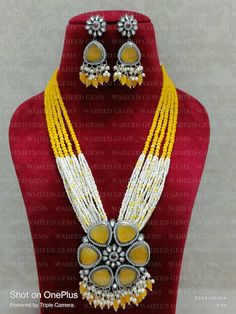 "S H I P P I N G ♥ - Domestic (India) - 3 to 5 Business Days - International (USA, UK) - 10 to 20 Business Days. Feedback: Please leave us active \"5-star\" feedback if you are satisfied with the items you receive. We really appreciate your supporting. For any dispute reason, please don't hesitate to contact us before leaving any negative or neutral feedback, please give us a chance to solve the issue for you. Thank you! Shipping Policy: All the items will be shipped in 1-3 business days after y Spiritual Gemstone Beads Jewelry For Celebration, Festival Gemstone Beaded Necklaces As Gift, Festival Gemstone Beaded Necklace As A Gift, Traditional Yellow Gemstone Beads Necklace, Yellow Flower Pendant Jewelry For Wedding, Polished Beads For Gifts And Festivals, Yellow Gemstone Round Beads Jewelry, Gemstone Beaded Necklaces With Round Beads For Festivals, Gemstone Beaded Necklaces With Round Beads For Celebration