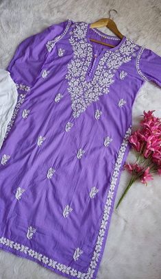 DESCRIPTION Kurti Fabric: Cotton Wash Care : Hand Washable Sleeves: 3/4 Sleeves Style: Ethnic Wear Occassion: Party Wear, Wedding Wear Disclaimer : Color and Embroidery may be little vary. Package Contains : Kurti and Pant set Note : Embroidery and design may be little vary due to various human hand involvement. Fabric will be same. Will share image before dispatch. Baby Mehndi, Chikankari Dress, Cotton Kurta Set, Chikankari Kurta, Chikankari Kurti, Kurta Pant Set, Lucknowi Chikankari, Lehnga Dress, Fancy Suit