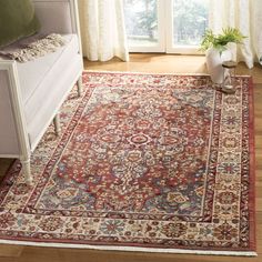 Kurtz Oriental Rug Red Orientalist Rug Living Room, Red Vintage Rug, Red Area Rugs, Dream Living, Red Vintage, Red Area Rug, Indoor Rugs, Colorful Rugs, Rug Pad