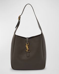 Get free shipping on Saint Laurent Le 5 A 7 YSL Small Hobo in Smooth Supple Leather at Neiman Marcus. Shop the latest luxury fashions from top designers. Le 5 A 7 Ysl, Hobo Bag Outfit, Luxury Wishlist, Uni Bag, Saint Laurent Tote, Fashion Moodboard, Saint Laurent Handbags, Womens Designer Handbags, Top Handle Handbags