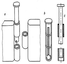 the diagram shows different types of pipes and fittings, including one pipe with two ends