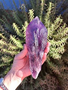 Bahia Amethyst Crystal Point. You will receive the crystal shown in the photos. This Amethyst point is gorgeous! It has a beautiful deep purple color. The point has amazing clarity! The tip is polished and the rest is raw. A perfect gift for a loved one or yourself! Approx. 7.2 x 2.5 x 1.5 inches. Weight: 14.31 oz. Origin: Bahia Brazil Please take a look at the rest of my listings here: www.etsy.com/shop/healingwithnatureaz Follow us on Instagram: http://instagram.com/healingwithnatureaz Large Purple Spiritual Stone Crystals, Spiritual Large Purple Crystals, Spiritual Large Purple Stone Crystals, Mystical Natural Purple Crystals, Purple Mystical Crystals, Mystical Purple Natural Stone Crystals, Mystical Purple Crystals With Natural Stones, Mystical Purple Gemstone Crystals, Purple Mystical Gemstone Crystals