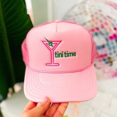 Looking for a way to add some personality to your outfit? Trucker hats are the perfect solution! With fun colors and embellishments, they'll help you stand out from the crowd. Plus, they're perfect for those days when you just can't be bothered to style your hair. Most importantly, they're super comfortable, so you can wear them all day long. Trendy Pink Adjustable Sun Hat, Trendy Pink Brimmed Hat, Fun Pink Baseball Cap For Spring, Trendy Party Hat, One Size Fits Most, Trendy Party Hats One Size Fits Most, Casual Snapback Party Hat, Trendy Birthday Snapback Hat, Trendy Snapback Sun Hat For Spring, Trendy Snapback Hat For Birthday