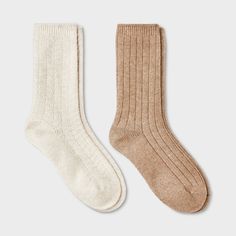 Give your feet comfort with the Women's Brushed Terry Lined 2pk Cozy Crew Socks from Auden™ 4-10. Perfect for lounging or staying warm on chilly days, these socks have a super soft texture with brushed terry lining that provides a snug fit. With two pairs in each pack, you’ll have the perfect blend of warmth and comfort. Experience cozy feet every day with these essential crew socks. Auden™: Fit for you in every way. Soft Beige Winter Socks, Comfortable Soft Beige Socks, Soft Comfortable Beige Socks, Soft Beige Socks For Fall, Snug Soft Beige Socks, Snug Beige Soft Socks, Soft Snug Beige Socks, Comfortable Cream Socks For Fall, Sock Packs