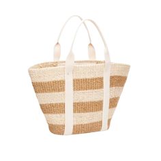 The Merrit Woven Straw Tote comes in a variety of colors, perfect for your ideal getaway. Unlike any other tote, the sustainable material builds into a unique yet chic bag that can fit all your vacation essentials. Pair with you favorite swimsuit and coverup for a day by the sea side. Handcrafted from all-natural woven abaca straw using a time-honored Filipino basketweaving technique. Features cotton handles. Measures 18” W x 11” H x 10” D with an 8” handle drop. Vacation Essentials, Sea Side, Natural Weave, Straw Tote, Chic Bags, Sustainable Materials, By The Sea, The Sea, Straw