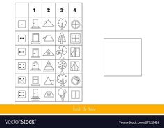 an image of a game with numbers and symbols for children to learn how to draw