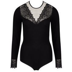 Bodysuit ANTIGEL Sexy Bohême Elegant Second-skin Bodysuit For Night Out, Chic Second-skin Bodysuit For Night Out, Elegant Long Sleeve Lined Bodysuit, Elegant Black Bodysuit With Lined Body, Elegant Second-skin Bodysuit For Evening, Elegant Evening Bodysuit With Second-skin Fit, Chic Second-skin Bodysuit With Sheer Detail, Elegant Stretch Leotard For Night Out, Chic Sheer Second-skin Bodysuit