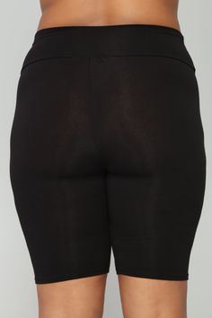 Available In Black, Grey, And Burgundy Full Stretch Mid Rise Biker Short Body 8" Inseam 95% Cotton; 5% Spandex Imported | Brooke Biker Shorts in Black size Small by Fashion Nova Stretch Black Elastane Biker Shorts, Black Elastane Short Leg Bottoms, Black Leggings With Built-in Shorts, Black Stretch Elastane Biker Shorts, Black Elastane Shorts, Black High-stretch Knee-length Shorts, Black Compression Leggings With Built-in Shorts, Compression Black Knee-length Shorts, Black Stretch Pants, Short Length