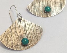 Turquoise earrings - turquoise jewelry - gemstone earrings - geometric jewelry - turquoise dangle and drop earrings - silver and turquoise Turquoise Hammered Earrings For Gift, Jewelry Turquoise, Lace Earrings, Turquoise Crystal, Earrings Turquoise, Earrings Geometric, Geometric Jewelry, Jewelry Gemstone, Silver Drop Earrings