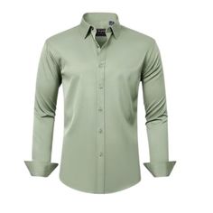 New J.Ver Men's Solid Long Sleeve Button Down Dress Shirt, Sage Green Xl Material: 93% Rayon,7% Spandex Soft And Comfy Fabric, Provide A Simple And Discreet Access To Breastfeeding, Pull It Up To Easily Nurse In. This Sleeveless And Patchwork Nursing Dress Will Show Off Your Curves Perfectly, And There Are Pockets On Both Sides, Fashionable And Practical. Elegent Feeding Dress! Perfect For Any Occasions, Shopping, Traveling, Dating, Working, Etc. You Can Wear It Even When The Baby Is Weaned! Fab Green Collared Shirt For Semi-formal Occasions, Business Casual Solid Color Button-up Shirt, Long Sleeve Single Breasted Solid Color Shirt, Solid Single Breasted Long Sleeve Shirt, Classic Solid Color Button-up Shirt, Spring Solid Color Dress Shirt With Button Cuffs, Solid Single Breasted Button-up Shirt, Slim Fit Solid Color Button-up Shirt, Fitted Khaki Button-up Shirt