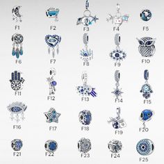 Add a touch of elegance and meaning to your Pandora bracelet with our "Silver 925 Blue Series Beads fit charms." This exquisite collection features the stunning "Pandora Heart of the Ocean Blue Series Charms," "Evil Eye Blue Charm," and the "Hamsa Hand Charm," making it the perfect gift for her, whether it's for a birthday, anniversary, or any special occasion. Enhance your charm bracelet with these stunning "Silver 925 Blue Series Beads fit charms." Inspired by the elegance and timeless beauty Blue Jewelry With Heart Charm And Round Beads, Blue Jewelry With Removable Charms As A Gift, Blue Jewelry With Removable Charms For Gift, Blue Jewelry With Dangling Charms For Jewelry Making, Blue Sterling Silver Charms For Gifts, Handmade Blue Sterling Silver Charm Bracelet, Blue Charm Bracelet With Dangling Charms As Gift, Nickel-free Blue Sterling Silver Charm Bracelet, Nickel Free Blue Charms For Jewelry Making