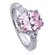 Platinum Plated Sterling Silver Wedding Ring Oval Cut Pink Sapphire CZ Engagement Ring Classic Pink Topaz Ring For Wedding, Classic Pink Topaz Wedding Ring, Oval Pink Promise Ring, Pink Diamond Cut Round Rings, Pink Oval Promise Ring, Oval Pink Diamond Ring With Vs Clarity, Pink Oval Diamond Ring With Vs Clarity, Classic Pink Topaz Ring For Anniversary, Pink Round Halo Ring For Anniversary