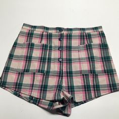 Urban Outfitters Plaid Shorts. Nwot See Photos For Measurements Uo04-9 Urban Outfitters Shorts, Plaid Shorts, See Photo, Pink And Green, Urban Outfitters, Plaid, Womens Shorts, Green, Pink