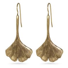 Ginkgo Leaf Earrings Ginkgo Biloba Tree, Gingko Biloba, Company Photo, Living Fossil, Gingko Leaves, Large Statement Earrings, Information Card, Ginkgo Biloba, Ginkgo Leaf