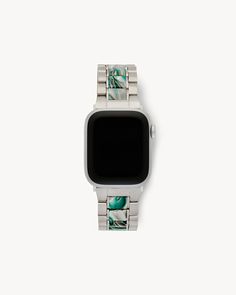 Masculine style with a MACHETE twist. The Boyfriend Apple Watch Band features a one-of-a-kind band made from stainless steel and fine Italian acetate. Includes an adaptable connector to fit any Apple watch face size. Modern Adjustable Watch Bands With Polished Finish, Modern Adjustable Watch Extender, Modern Green Watch With Bracelet Strap, Modern Green Stainless Steel Watch Accessories, Modern Green Rectangular Apple Watch Band, Boyfriend Band, Apple Watch Face, Boyfriend Watch, Masculine Style