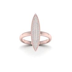 Stand out in the crowd with your unique style. Crafted in 10k rose gold this diamond fashion ring features a marquise shape frame, pave set with shimmering round diamonds at the center, atop a plain polished shank. A unique style that is certain to draw attention, this ring is perfect for party or your evening out. Radiant with diamonds totaling 1/4 ct. t.w. and finished to a buffed luster, this diamond cocktail ring stands out with its size and shimmer. Designed to delight, this diamond ring is Diamond Cocktail Ring, Diamond Fashion Rings, Diamond Anniversary Rings, Diamond Cocktail Rings, Fashion Ring, Diamond Fashion, Beautiful Gift Boxes, Cluster Ring, Cocktail Ring