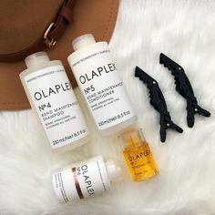 Set Includes: 1 - Olaplex No. 4 Bond Maintenance Shampoo (8.5 Oz / 250 Ml) 1 - Olaplex No. 5 Bond Maintenance Conditioner (8.5 Oz / 250 Ml) 1 - Olaplex No. 6 Bond Smoother Reparative Styling Creme (3.3 Oz / 100 Ml) 1 - Olaplex No. 7 Bonding Hair Oil (1 Oz / 30 Ml) What It Does: No. 4: Repairs And Protects Hair From Everyday Stresses Including Damaged Hair, Split Ends, And Frizz By Re-Linking Broken Bonds. Leaves Hair Easier To Manage, Shinier And Healthier With Each Use. No. 4 Is Color-Safe And Wildflower Hair, Olaplex No 6, Hair Split Ends, Olaplex Shampoo, Bonding Oil, Broken Bonds, Hair Sprays, Hair Illustration, Shower Products