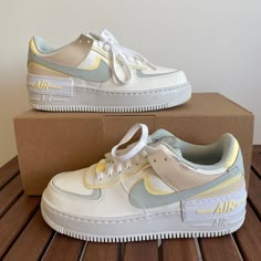 !!!Shoes Without Shoes’ Box!!!! Brand New Nike Air Force 1 Shadow Size Women 8 Style Code:Dr7883-101 Color: Sail Light Silver Citron Tint This Size Is Sold Out Online! *********** Please Take A Close Look Of All Pics And Video, You Will Get The Exact Pair Of Shoes Displayed In Pics. All Sales Are Final And I Don’t Accept Return! Thank You! Swaggy Shoes, Boty Nike, Nike Air Force 1 Shadow, New Nike Air Force, Air Force 1 Shadow, Shoe Storage Solutions, Dr Shoes