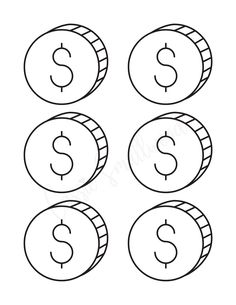 gold coins St. Patrick's Day coloring page Coin Template, Gold Coin Template Free Printable, Pot Of Gold Template, Diy Gold Coins St Patrick, Pot Of Gold Image, St Patricks Day Pot Of Gold Template, Shamrock Template, Activity Sheets For Kids, Play Money