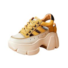 PRICES MAY VARY. [Ladies Casual Walking Shoes]: Breathable, Hollow On The Sides, Shock-Absorbing, Non-Slip, Increased Height, Can Be Worn For Daily Wear Or Sports, Our Casual Sports Shoes Are Available. [Chunky Sports Shoes]: The Biggest Feature Of This Shoe Is Its High-Quality Softness And Breathability. You Can Wear This Shoe To Work Or Hiking. Its Advantage Is That It Does Not Clog Your Feet. [Wear For Multiple Occasions]: Yoga, Fitness, Squats, Running, Camping, Golf, Beach, Morning Run, Our Walk Safe, Casual Walking Shoes, Morning Run, Summer Sneakers, Morning Running, Casual Sport Shoes, Lacing Sneakers, Sport Sandals, Platform Sneakers