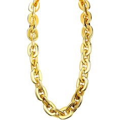 PRICES MAY VARY. Versatile: This gold chain necklace goes with everything from a little black dress to jeans and a t-shirt. It's perfect for parties, festivals, concerts, hip hop rapper style and Halloween costumes. Big and bold: This plastic necklace is 39.4 inches/100 cm long, making a big statement. The chunky chain is lightweight and easy to wear. High quality: The plastic jumbo necklace is made of high-quality plastic, so it's durable and won't break easily, is a great gift for friends, lov Big Gold Necklace, Big Gold Chains, Plastic Necklace, Rapper Style, Chunky Gold Chain, Family Package, Gold Chain Necklace, Everyday Wardrobe, Costume Ideas