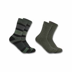 Socks matter when you spend all day on your feet. You can count on these heavy duty crew socks for the daily routine. Little details like heel, arch, and toe cushioning plus arch support make all the difference during long shifts.Features75% acrylic / 13% polyester / 1% elastane / 1 % other fibersFights odorHeel, arch, toe, instep and leg cushioningArch supportCountry of Origin: Imported | Carhartt Women's Women's Heavyweight Crew Sock 2-Pack | Olive | M Carhartt Store, Carhartt Womens, Carhartt Women, Crew Sock, Global Brands, Socks And Hosiery, Daily Routine, Arch Support, Crew Socks