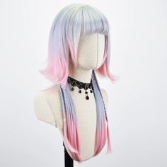 Dive into a world of whimsy with our Enchanting Ombre Jellyfish Wig 🪼! Featuring a dazzling jellyfish-inspired style with braided accents, this unique wig boasts three eye-catching ombre colors that will leave heads turning. Long and beautiful, it's the perfect addition to any playful outfit! Description: Texture: StraightMaterial Grade: High-Temperature FiberOrigin: CNWig Length: Long Pastel Goth Wigs, Blue Wig Epic Cosplay Wigs, Cute Cosplay Wigs & Hair Extensions, Fall Wig Styles, Hair Ideas Unique, Wig Colors For Light Skin, Gradient Wigs, Ombre Blue Hair, Crazy Hair Colors