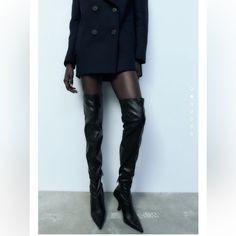 Sold Out Everywhere! Rare Find, Us Size 10, Eu Size 41. Look Exactly Like Stuart Weitzman Except It’s A Much Better Deal! Get ‘Em Before They Are Gone Classic Black Fitted Knee-high Boots, Designer Knee-high Boots For Fall Evenings, Designer Leather Heeled Boots For Fall, Designer Fitted Knee-high Boots For Work, Black Heeled Boots For Office In Winter, Designer Boots For Work, Sleek Knee-high Boots For Night Out In Fall, Fitted Knee-high Boots For Workwear In Fall, Fitted Knee-high Boots For Business In Winter