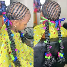 Braids For Black Girls 12-13, Cute Hairstyles For Black Kids 9-10, Hairstyles For Black Girls Kids 7-8, Kids Braided Ponytail With Beads, Kiddie Styles With Beads