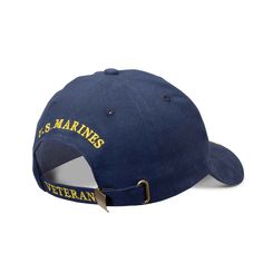 U.S. Marine Veteran Proudly Served Hat- Navy – SGT GRIT Military-style Cotton Snapback Hat, Military Cotton Snapback Hat, Military Style Cotton Snapback Hat, Patriotic Sports Hat For Veterans Day, Military Cap For Memorial Day, Navy Military Cap, Memorial Day Sports Baseball Cap, Patriotic Cotton Cap, Military Hats For Memorial Day Sports