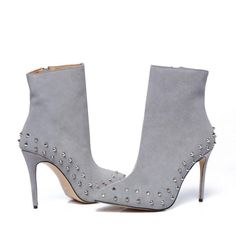 Boots Studs-Boots-Pisani Maura-Pisani Maura Western Style Boots, Studded Boots, Sheep Leather, Pointed Toe Heels, Shoes Outlet, Fall Shoes, Chelsea Boot, Suede Ankle Boots, Red Shoes