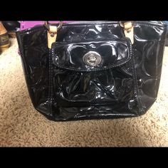 New Without Tags Coach Black Shoulder Bag For Errands, Trendy Black Coach Shoulder Bag, Trendy Black Coach Bag, Bags Coach, Coach Purse, Coach Purses, Coach Bags, Ted Baker Icon Bag, Shoulder Bags