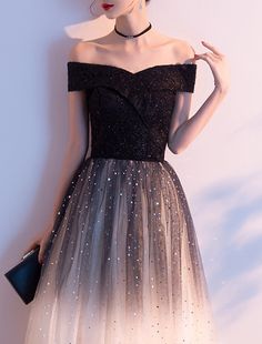 A-Line Evening Gown Glittering Dress Party Wear Formal Evening Floor Length Short Sleeve Off Shoulder Tulle with Sequin Glittering Dress, Off Shoulder Tulle, Dress Party Wear, A Line Evening Dress, Dress Party, Evening Gown, Strapless Dress Formal, Party Wear, Floor Length