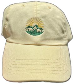 Adjustable Dad Hat With Embroidered Logo For Outdoor, Adjustable Baseball Cap With Embroidered Logo For Outdoor, Adjustable Outdoor Hat With Embroidered Logo, Cream Adjustable Baseball Cap For Outdoor, Cream Hats For Outdoor One Size Fits Most, Cream Outdoor Cap, Cream Outdoor Hat One Size Fits Most, Cream Outdoor Hat, One Size Fits Most, Embroidered Adjustable Trucker Hat For Outdoor