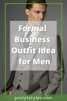 Men's three piece suit, Men's formal suit, men's classy suit, men's slim fit suit. Men Outfits Suits, Business Men Outfits, Formal Look For Man, Mens Business Professional, Grey Mens Suit, Idea Business, High Achiever