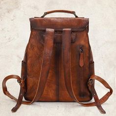 Vintage Rectangular Backpack With Leather Lining, Vintage Leather Backpack With Rectangular Shape, Vintage Brown Soft Leather Backpack, Vintage Rectangular Leather Backpack For Daily Use, Vintage Brown Leather Backpack For Everyday, Vintage Leather Satchel Backpack For Everyday, Vintage Soft Leather Backpack For Travel, Vintage Soft Leather Travel Backpack, Vintage Soft Leather Standard Backpack