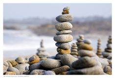 a pile of rocks stacked on top of each other