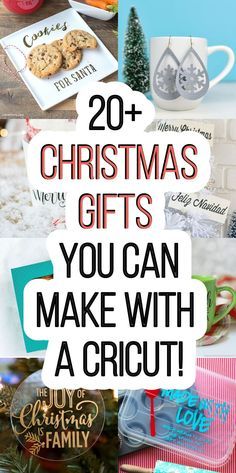 christmas gifts you can make with a cricut and other crafting supplies for the holiday season