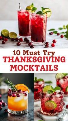 Thanksgiving Mocktails