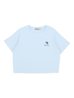 Composition : COTTON 100%Color : SKY BLUE_FREECountry of Origin : KOREA Cropped T Shirt, Crop Tshirt, Sky Blue, Blue Sky, Composition, Top Outfits, The Originals, Clothes For Women, T Shirt