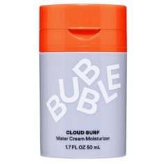 Bubble Skincare Cloud Surf Water Cream Facial Moisturizer, Everyday Care, All Skin Types, 1.7 fl oz / 50mL - Walmart.com Best Drugstore Face Moisturizer, Best Drugstore Moisturizer, Bubble Skincare, Combo Skin, Gloss À Lèvres, Lightweight Moisturizer, Hydrating Moisturizer, Best Moisturizer, Face Hydration