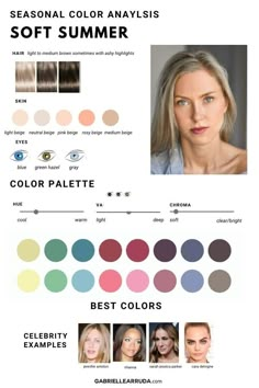 Summer Analysis Color Palette, Summer Complexion Color Palette, Makeup For Cool Summer Skin Tone, Soft Season Color Palette, Soft Summer Neutral Color Palette, Best Hair Color For Summer Palette, Seasonal Color Analysis Soft Summer, Soft Summer Light Color Palette, Soft Summer Season Color Palette